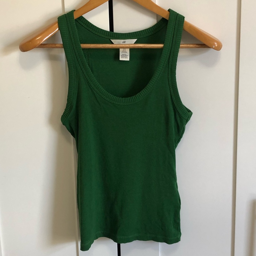 H&M Parrot Green Tank Top